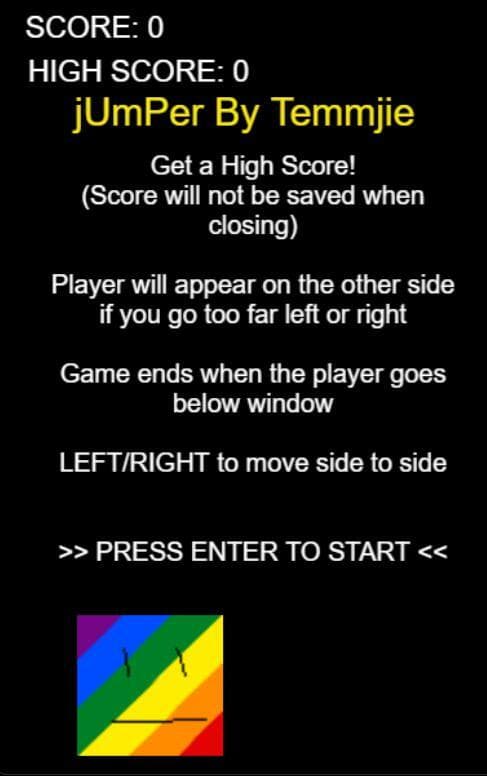 jUmPer (itch) (Temmjie Nishio) screenshot 2