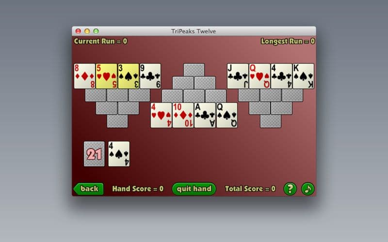 TriPeaks Twelve screenshot 3