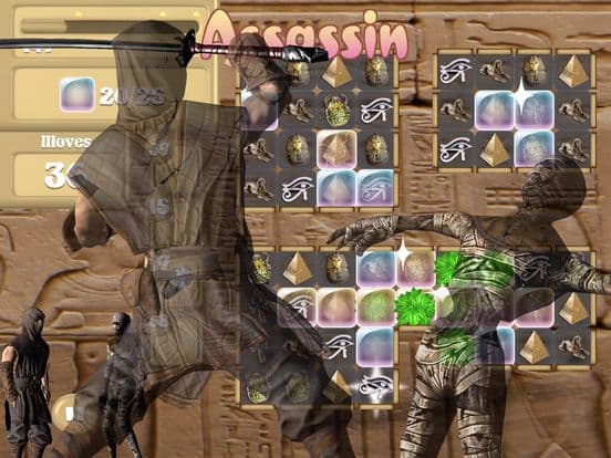 Assassin Vs Mummies - Match 3 screenshot 2