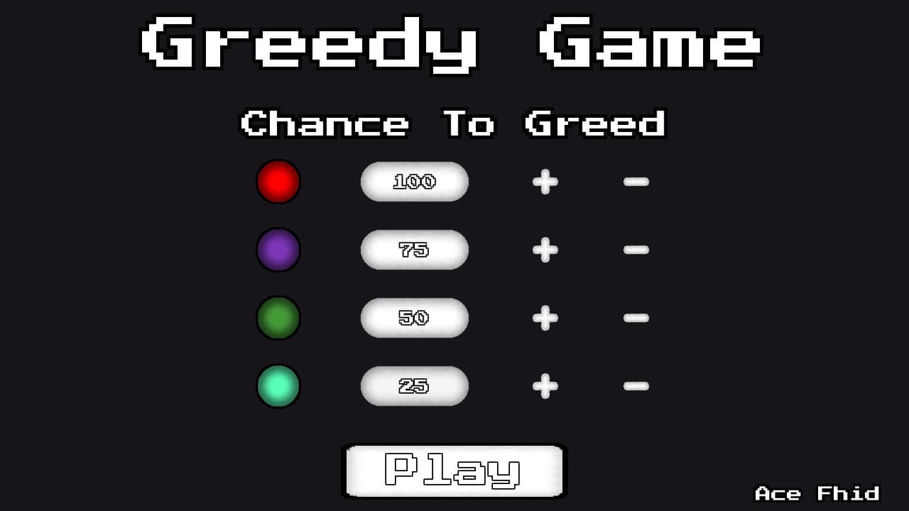 Game Of Greedy