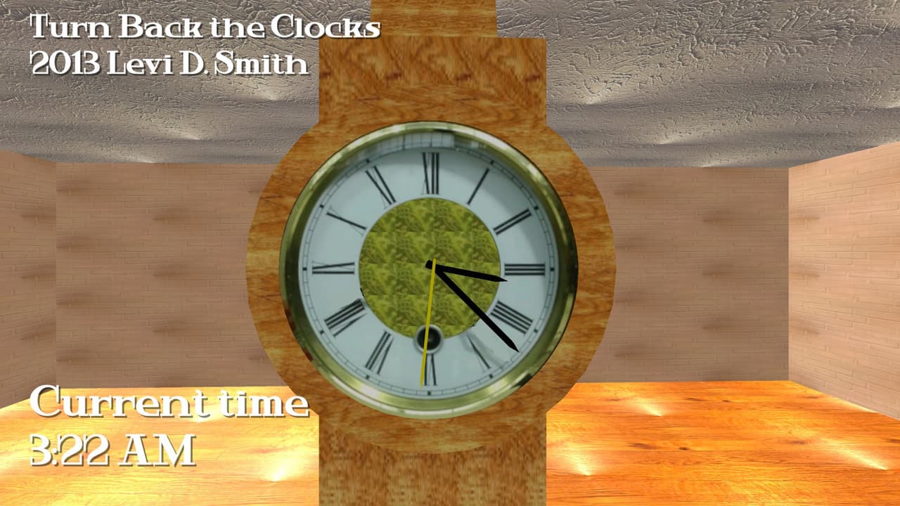 Turn Back the Clocks