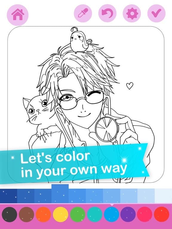 Kawaii Anime Coloring Book screenshot 4