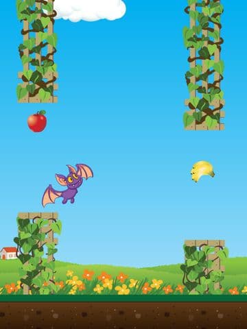 Flappy Fruit Bat Free screenshot 4