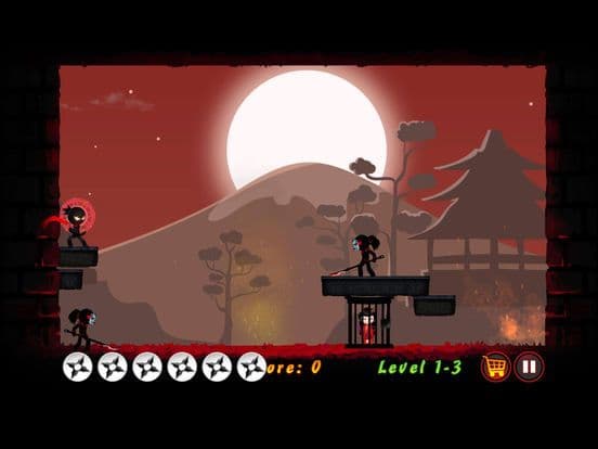 Ninja Spy - Star Bullets screenshot 2