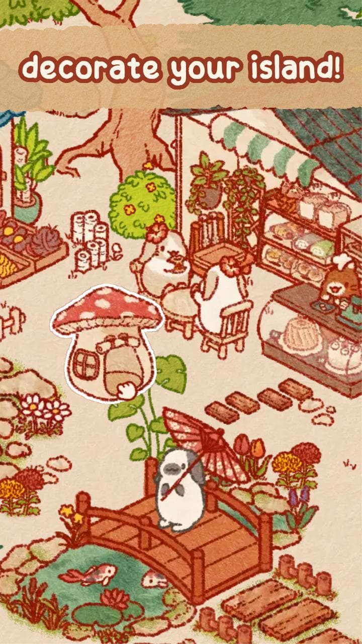 Usagi Shima: Cute Idle Bunnies screenshot 5
