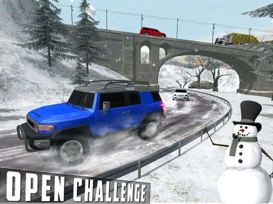 Snow Driving Simulator - FJ 4x4 Cruiser Driving screenshot 5