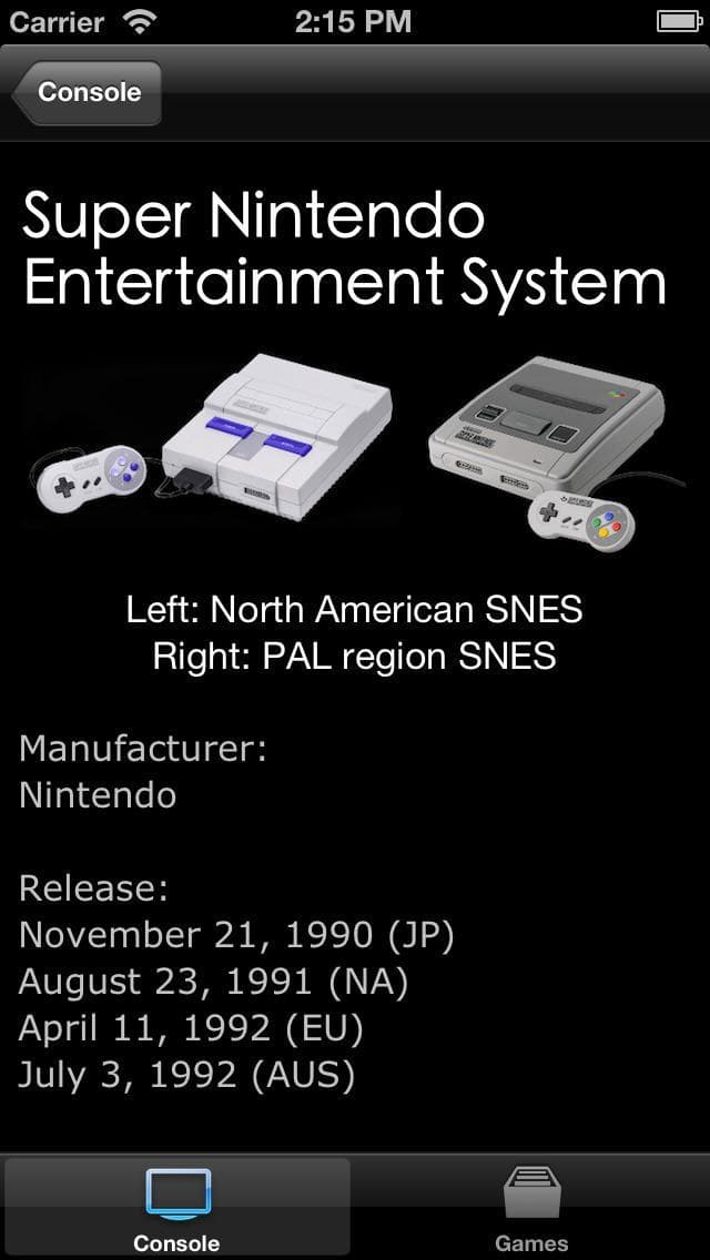 SNES Console & Games Wiki screenshot 2