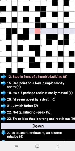 Cryptic Crosswords Ad-Free screenshot 2