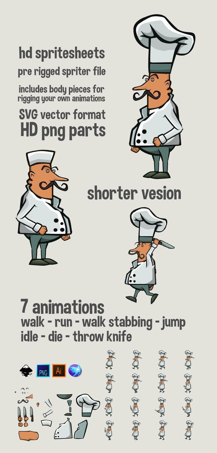 Animated chef