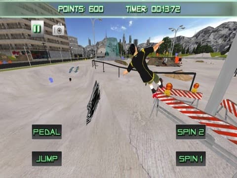 Roller Skating 3D Free Skate Action Board Game screenshot 2