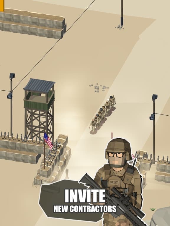 Idle Warzone 3d: Military Game screenshot 6