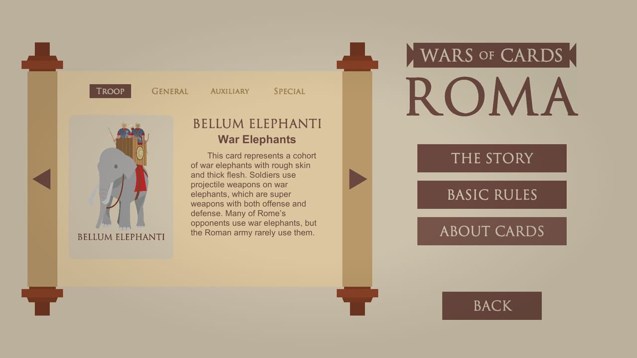 Wars of Cards: ROMA screenshot 2