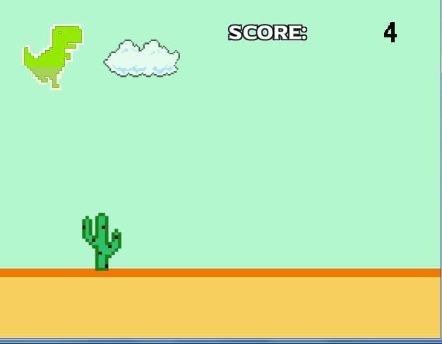 Dinosaurio Juego Saltar Correr Terror GOD screenshot 3