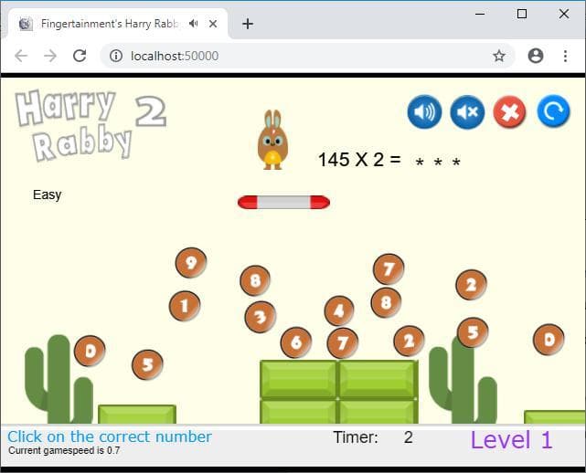 HarryRabby2 Math Multiply by numbers from 2 to 10 FREE screenshot 2