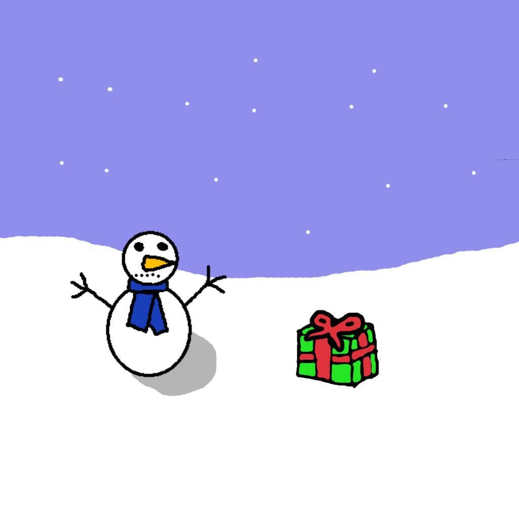 Present for mr snowman