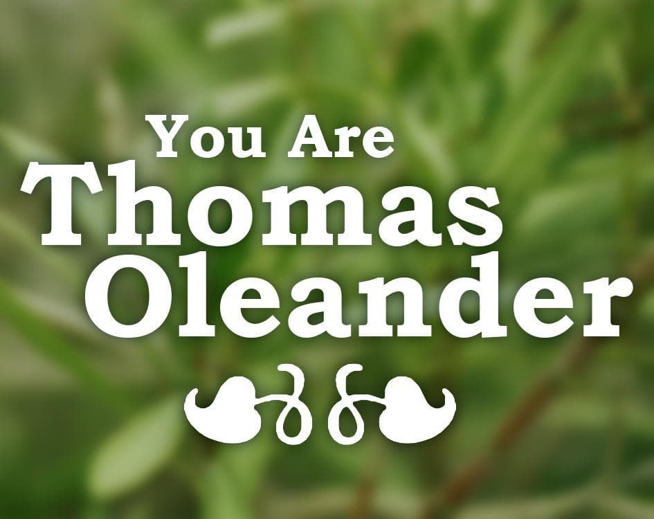 You Are Thomas Oleander