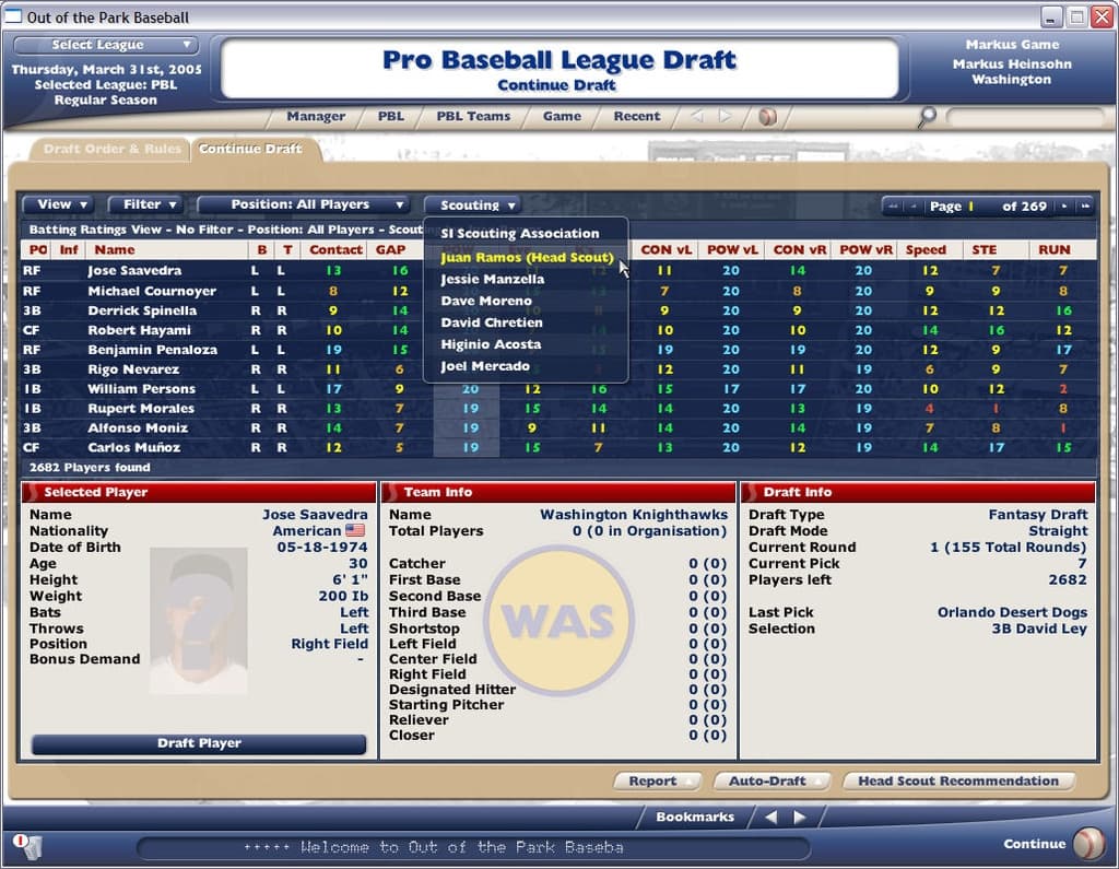 Out of the Park Baseball 2006 screenshot 2