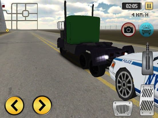 Highway Police Truck Driving
