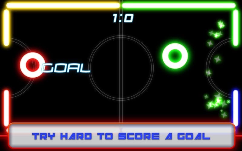 Glow Air Hockey screenshot 4