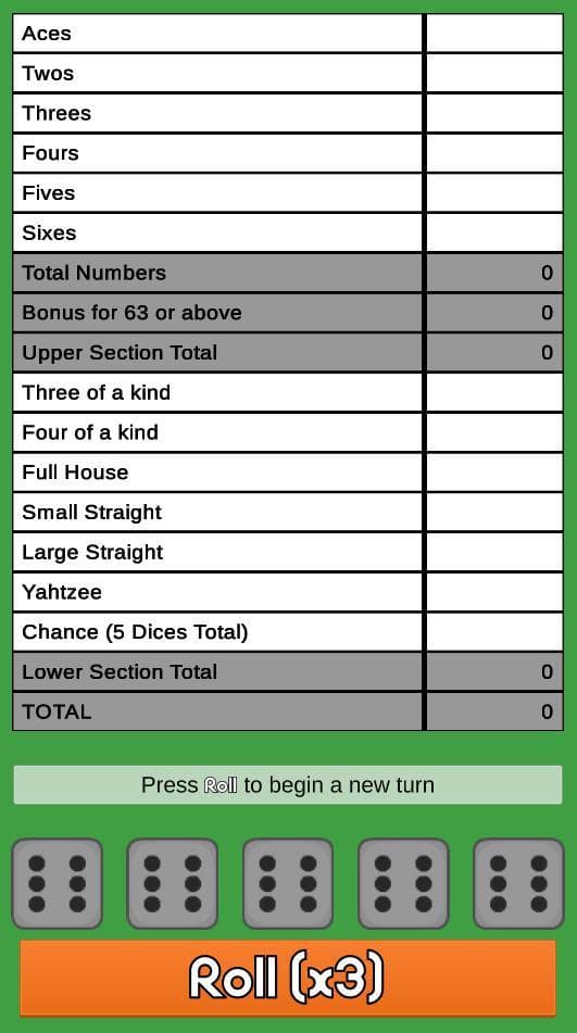 Yahtzee Roller screenshot 2