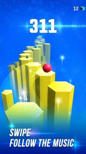 Splashy Tiles: Bouncing to the music tiles screenshot 2