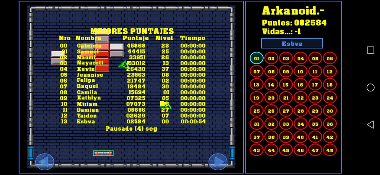 Arkanoid (itch) (esbva) screenshot 3