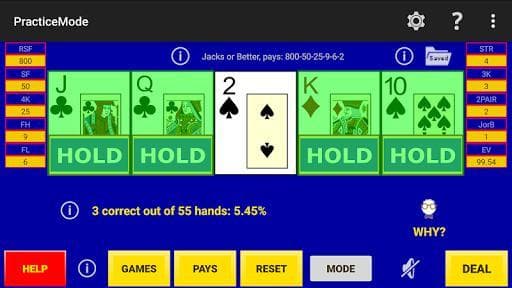 Play Perfect Video Poker Pro screenshot 4