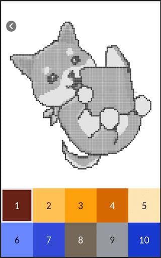 Color by Number. Pixel Art