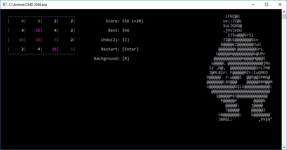 CMD 2048 screenshot 4