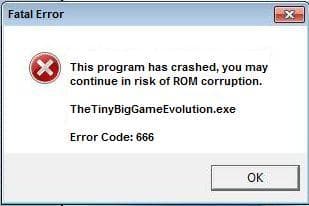ERRORCODE {666}