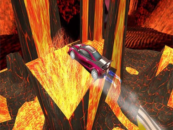 Lava Car Stunt Challenge Racer screenshot 5