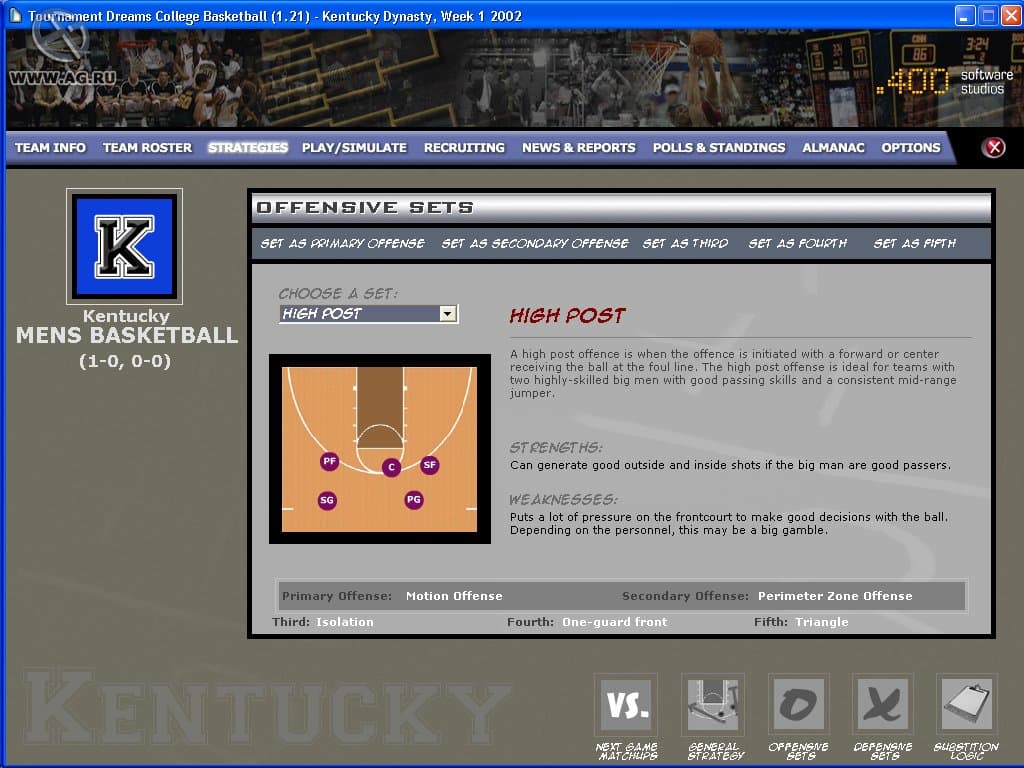 Tournament Dreams College Basketball screenshot 3