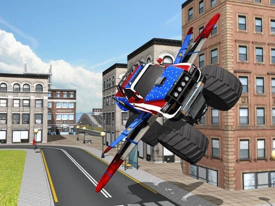 Off Road 4x4 Flying Monster Truck Real Racing screenshot 4
