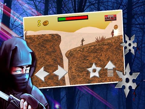 3D Ninja Warrior Run (a platform shooting game) screenshot 3