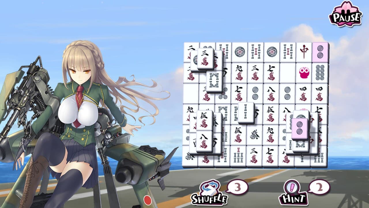 Bishoujo Battle Mahjong Solitaire screenshot 3