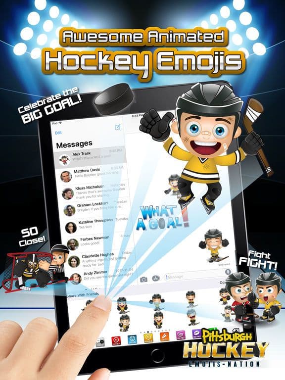 Pittsburgh Hockey Emojis screenshot 3