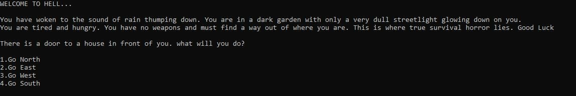 Deep Horrors "Text Adventure" screenshot 3