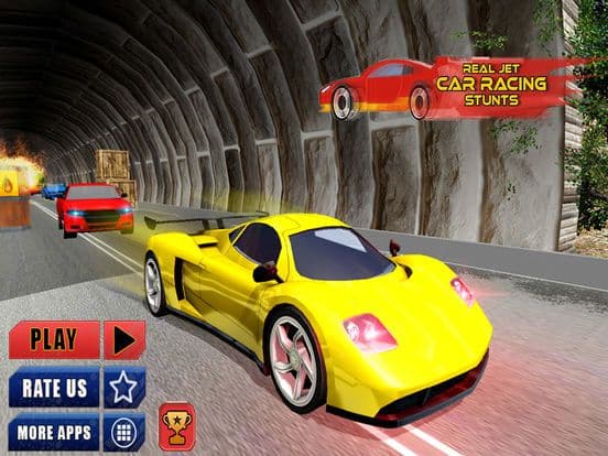 Real Jet Car Racing Stunts screenshot 2