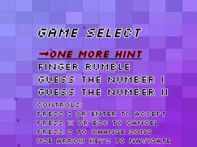 One More Hint