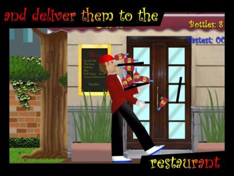 Waiter Rush Free: Run faster, keep the balance, dont drop the bottles!!! screenshot 3