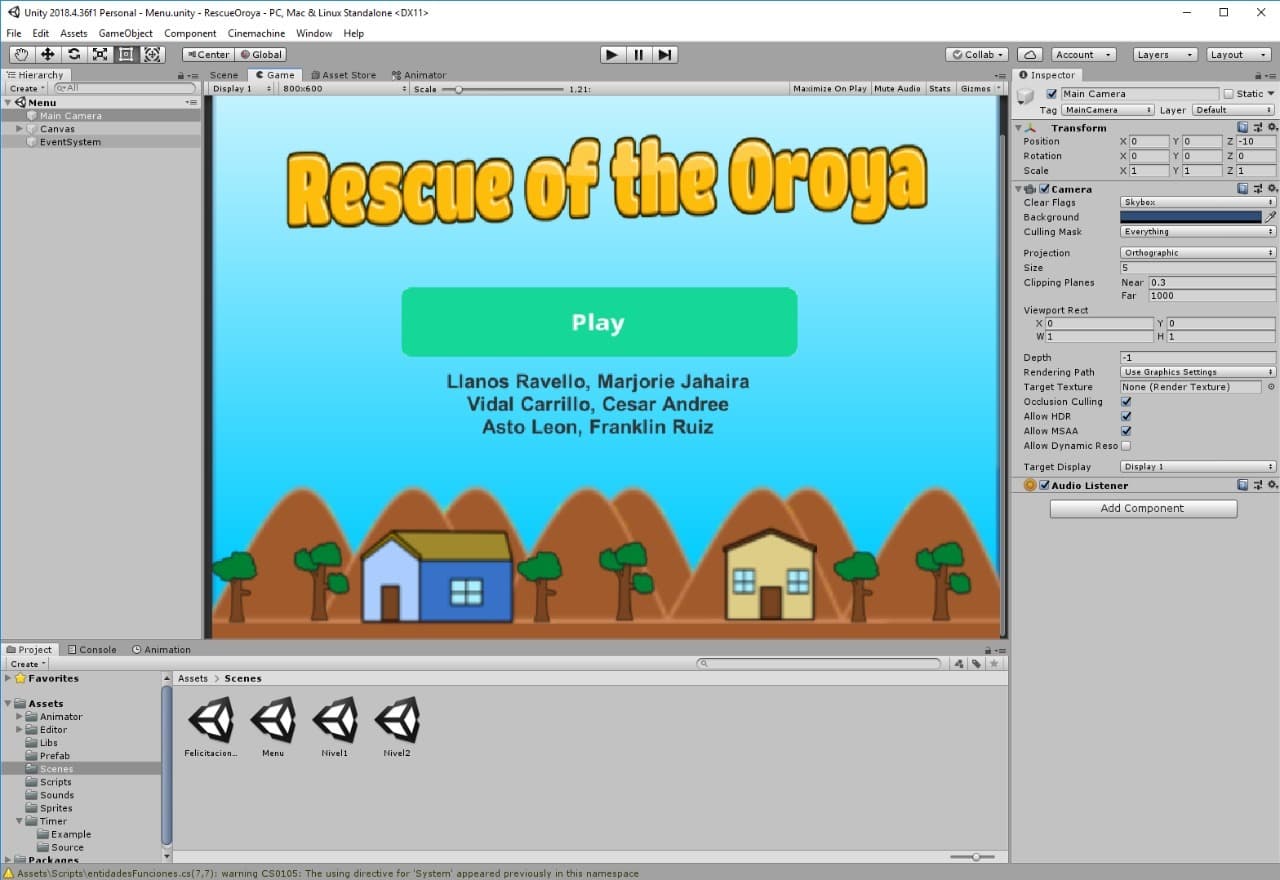 Rescue of the Oroya
