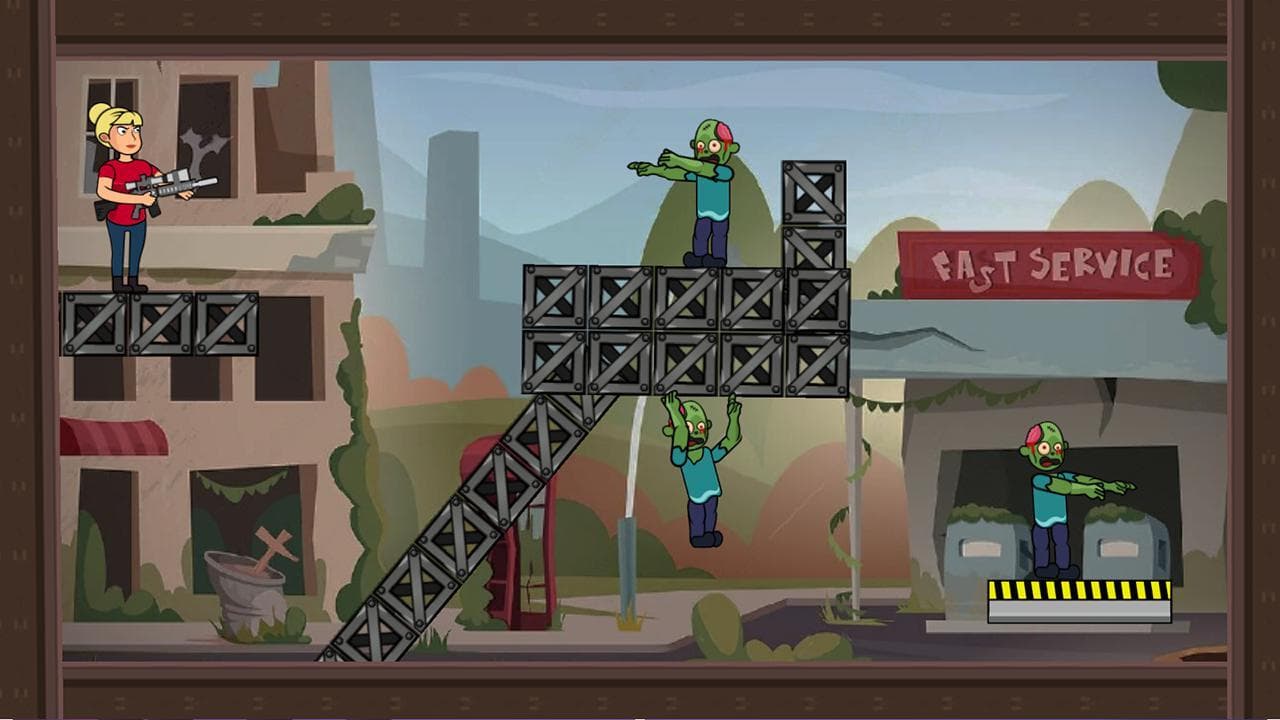 Zombie Ricochet Women Hunter screenshot 5