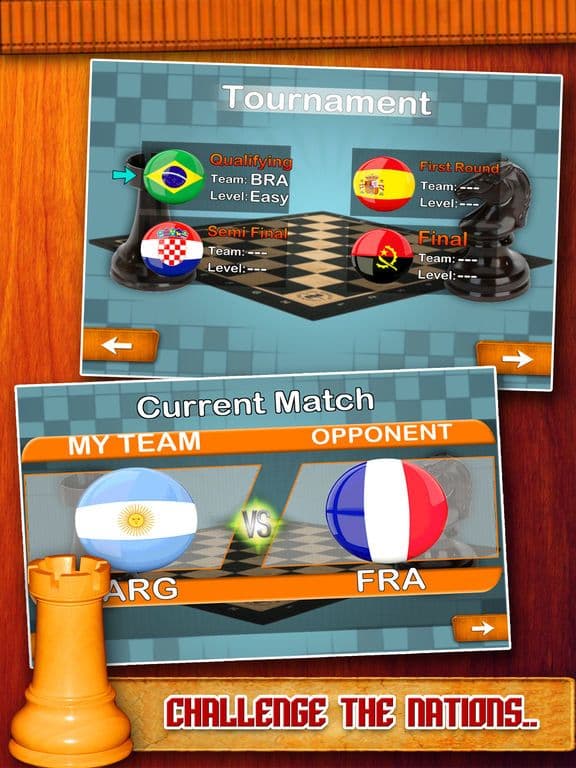 Real Chess Masters - Easy chess checker board with two player and tournament game mode