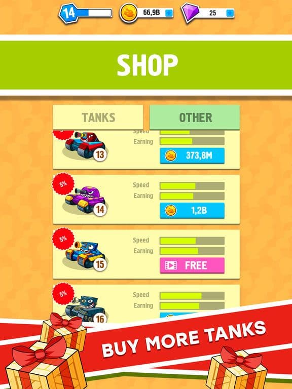 Merge Tanks: Idle Tap Clicker screenshot 5