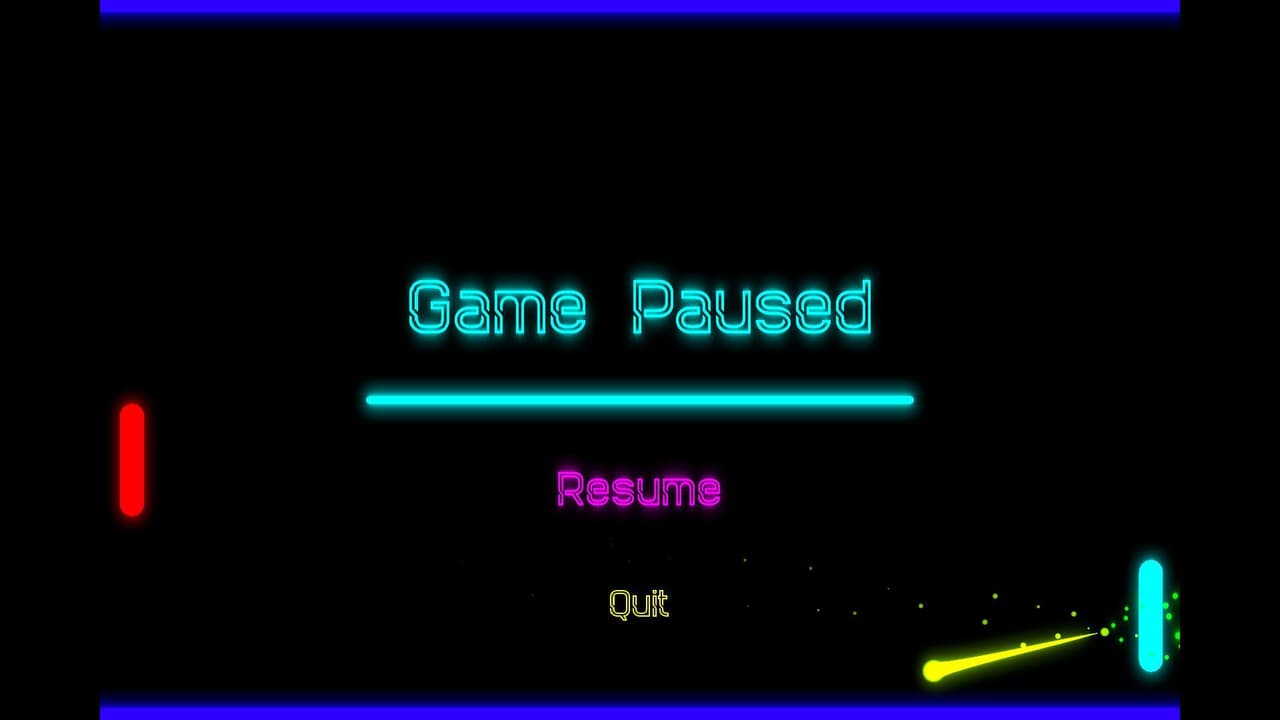 Neon Pong (itch) (JWR26 Games) screenshot 3