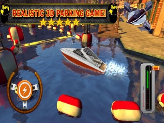 Ace 3D Boat Parking Speedboat Driving Simulator screenshot 2