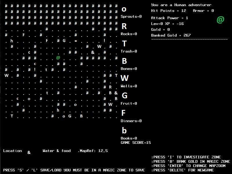 Rogue Bash [text&Keyboard Roguelike]