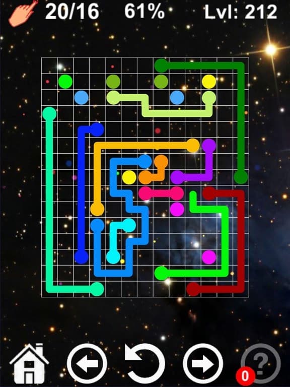 Connect colored lines - puzzle