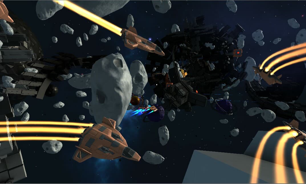 VR Spaceship Battle