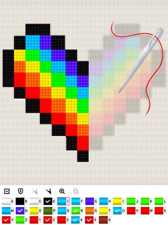 Cross stitch: Color by Letter screenshot 6